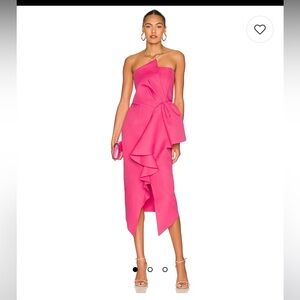 Reception dress fuchsia